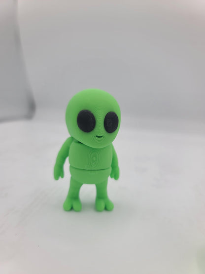 Tiny Articulated Alien Flexi 3D Print