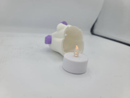 Cute Kawaii Winter Ghosty Holiday Display 3D Print (LED Tealight Included)