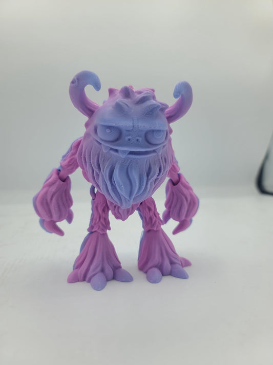 Spooky Yeti Snow Monster Articulated 3D Print