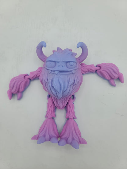 Spooky Yeti Snow Monster Articulated 3D Print