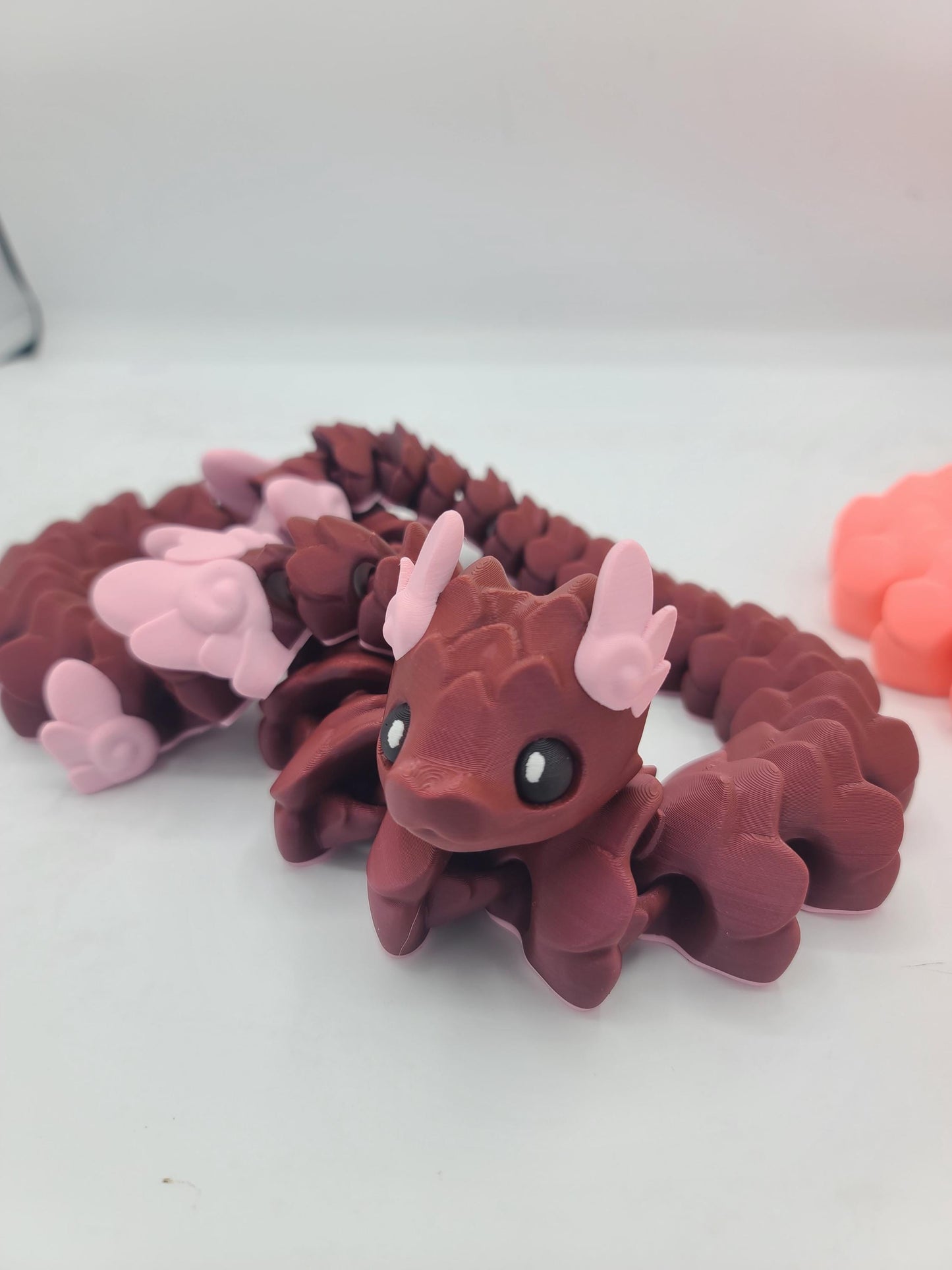 Valentine Cupid Heart Snake Articulated 3D Print
