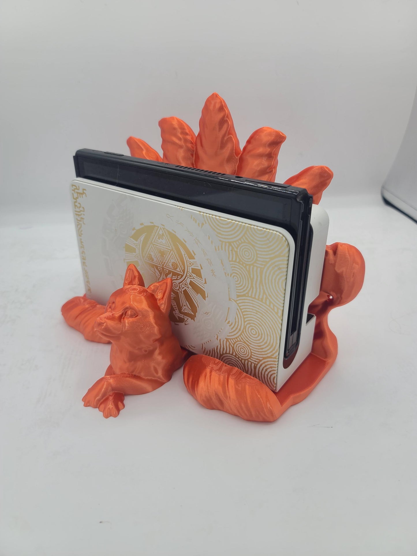 Kitsune Large Tail Nintendo Switch Classic and OLED Dock Stand | 3D Print