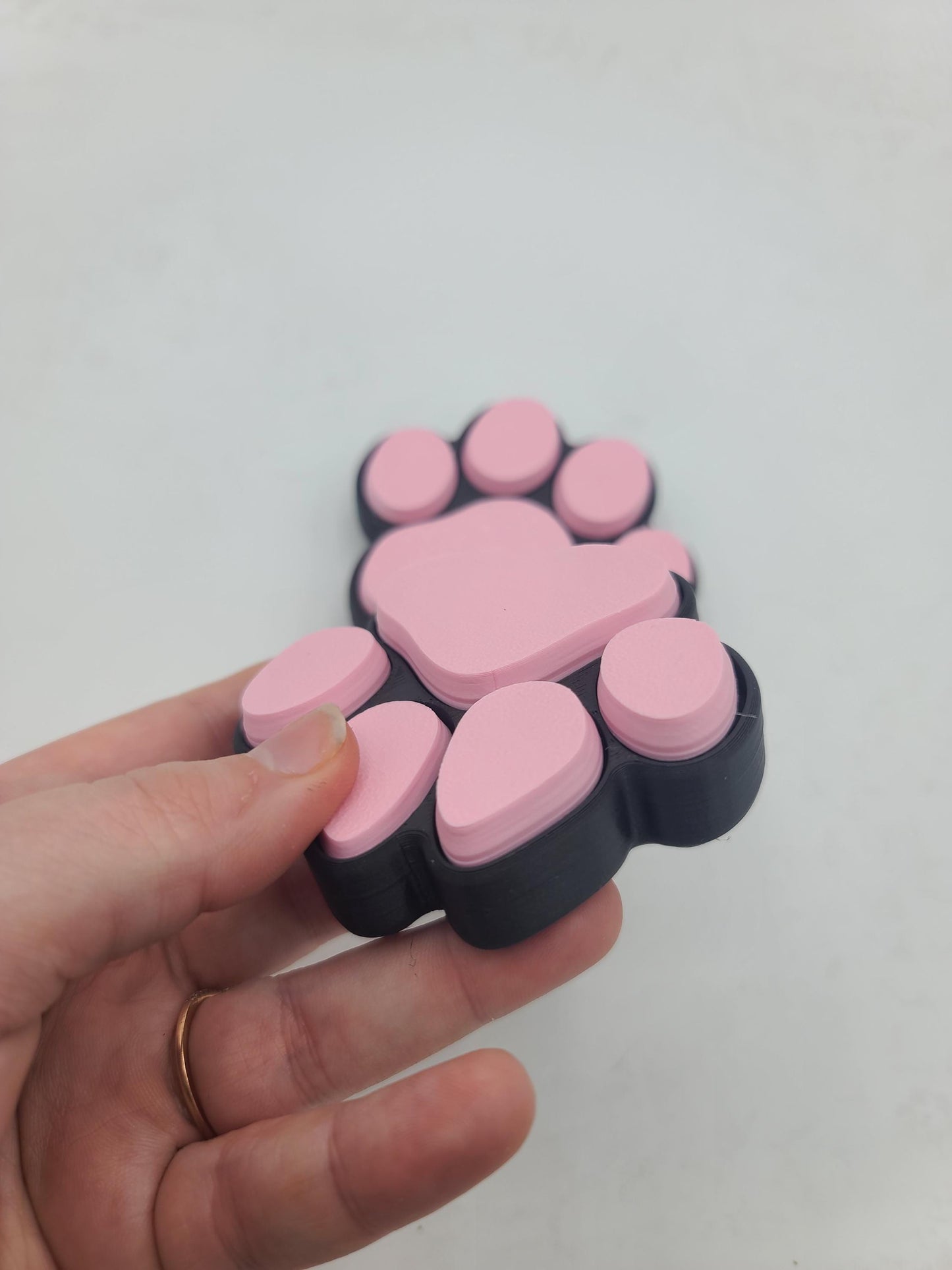 Cute Paw Print (Cat or Dog) Key Clicker Fidgets 3D Print