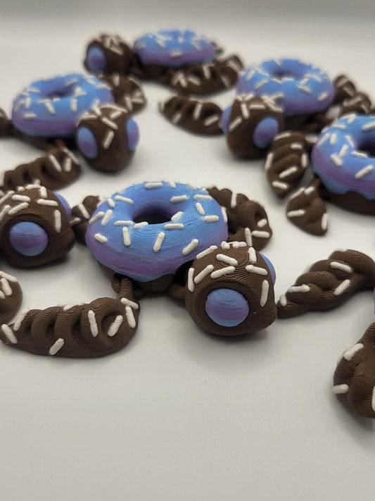 Small Cute Articulated Donut Turtle 3D Print