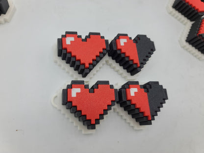 Video Game Style Heart Health Fidget Key Clickers
