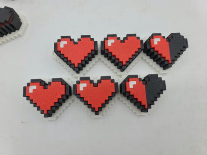 Video Game Style Heart Health Fidget Key Clickers