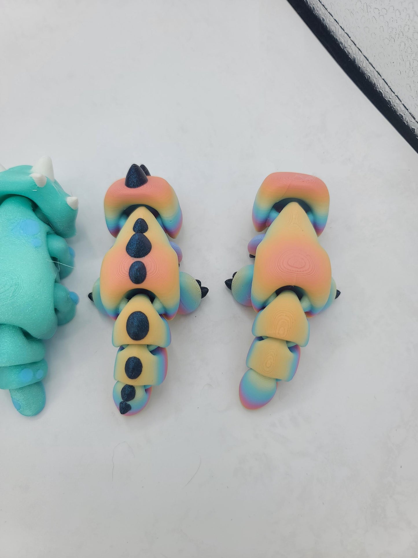 Dinosaur Flexi Toys with Egg Option Parasaurolophus, T-Rex or Triceratops All Color Customizable | 3D Prints