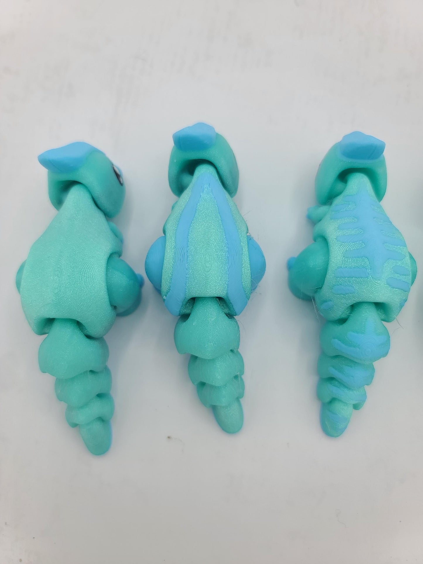 Dinosaur Flexi Toys with Egg Option Parasaurolophus, T-Rex or Triceratops All Color Customizable | 3D Prints