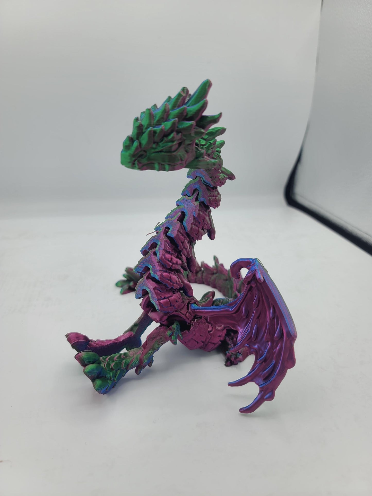 Ice Dragon Winged Fantasy Dragon Articulated 3D Print