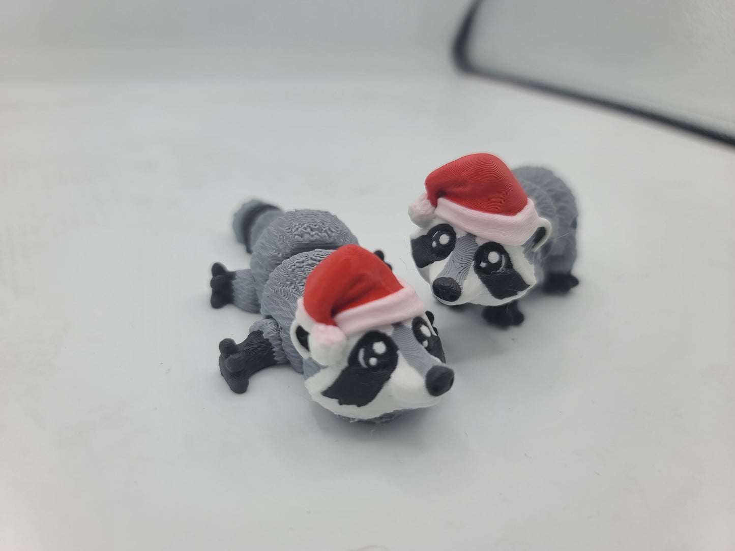 Mini Santa Hat Raccoon Flexi 3D Print