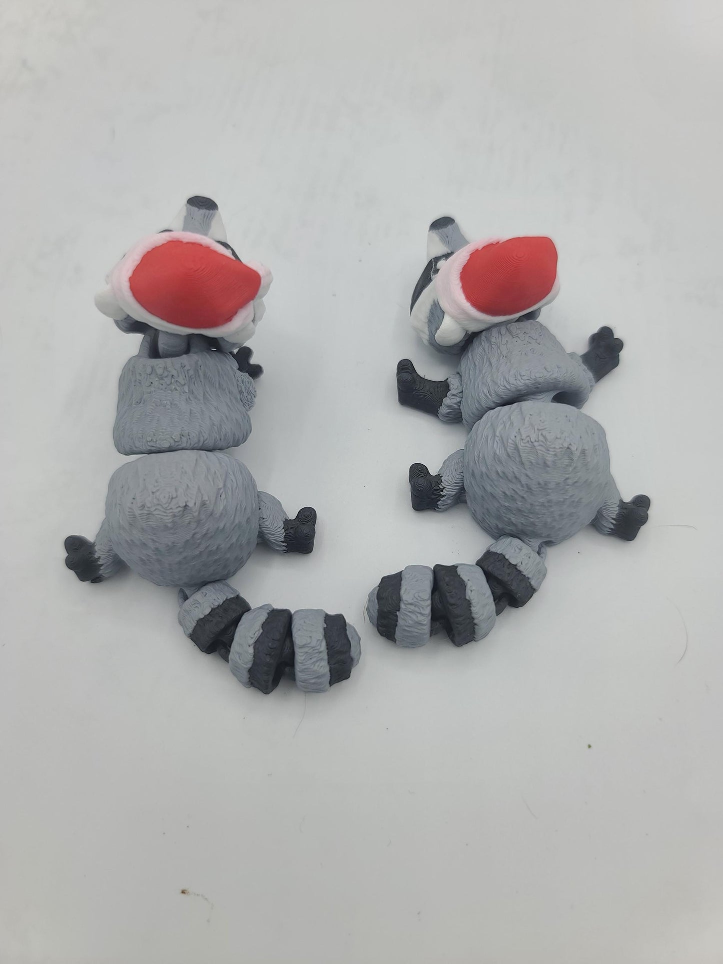 Mini Santa Hat Raccoon Flexi 3D Print