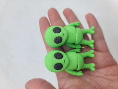 Tiny Articulated Alien Flexi 3D Print