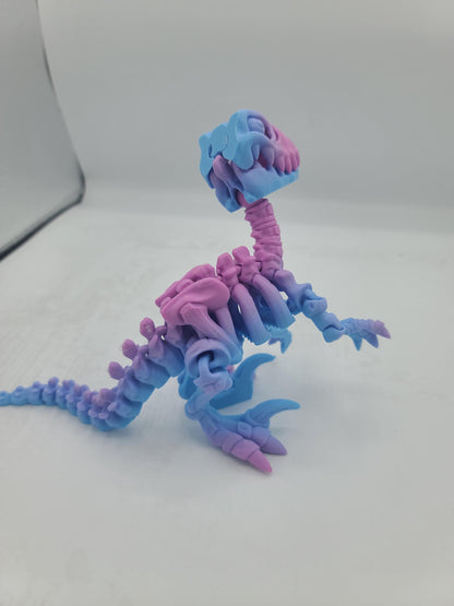 Flexi Skeleton Raptor Dinosaur | 3D Print