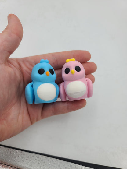 Tiny Love Birds Articulated 3D Print