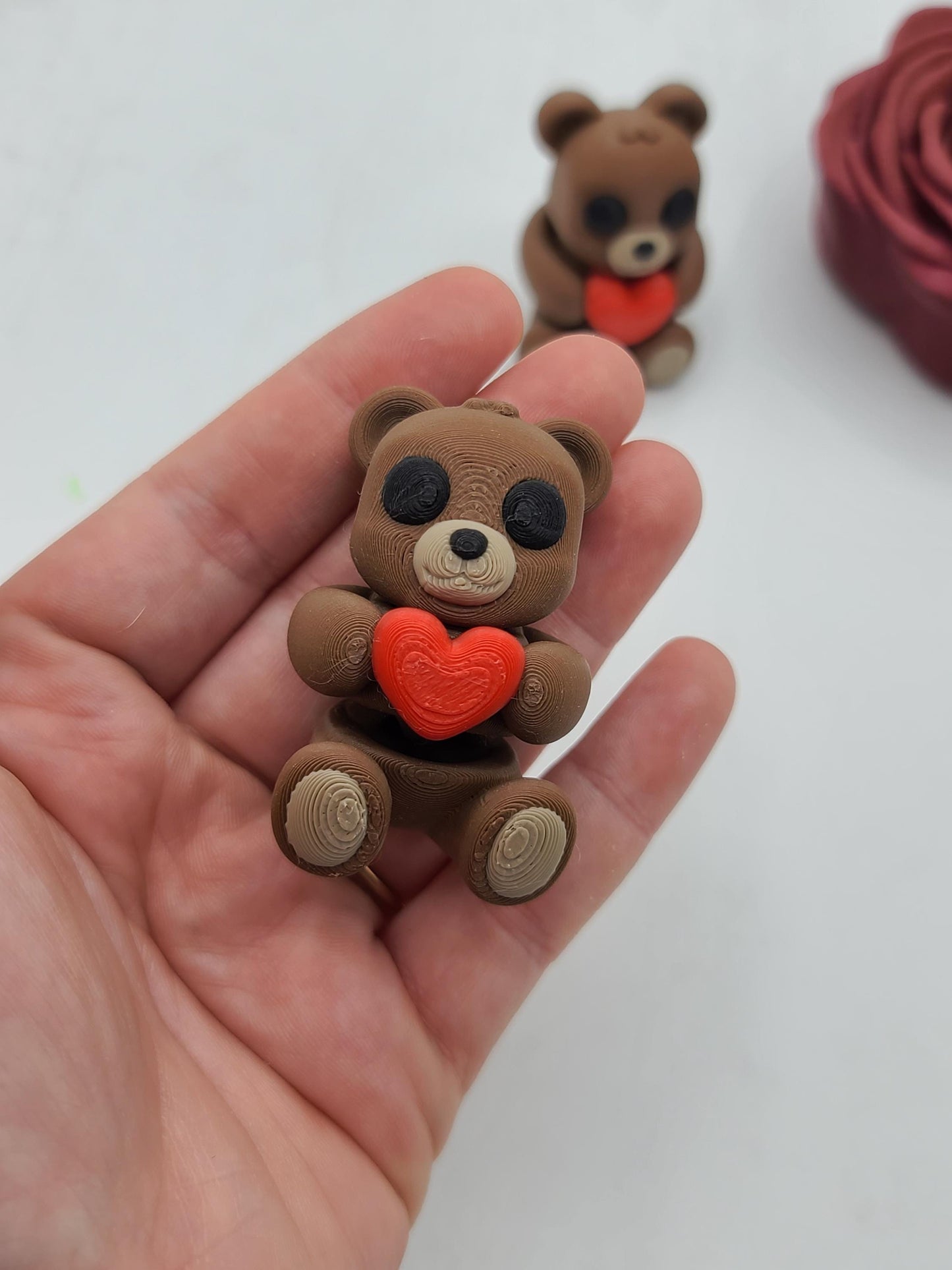 Tiny Valentine's Love Bear Flexi 3D Print