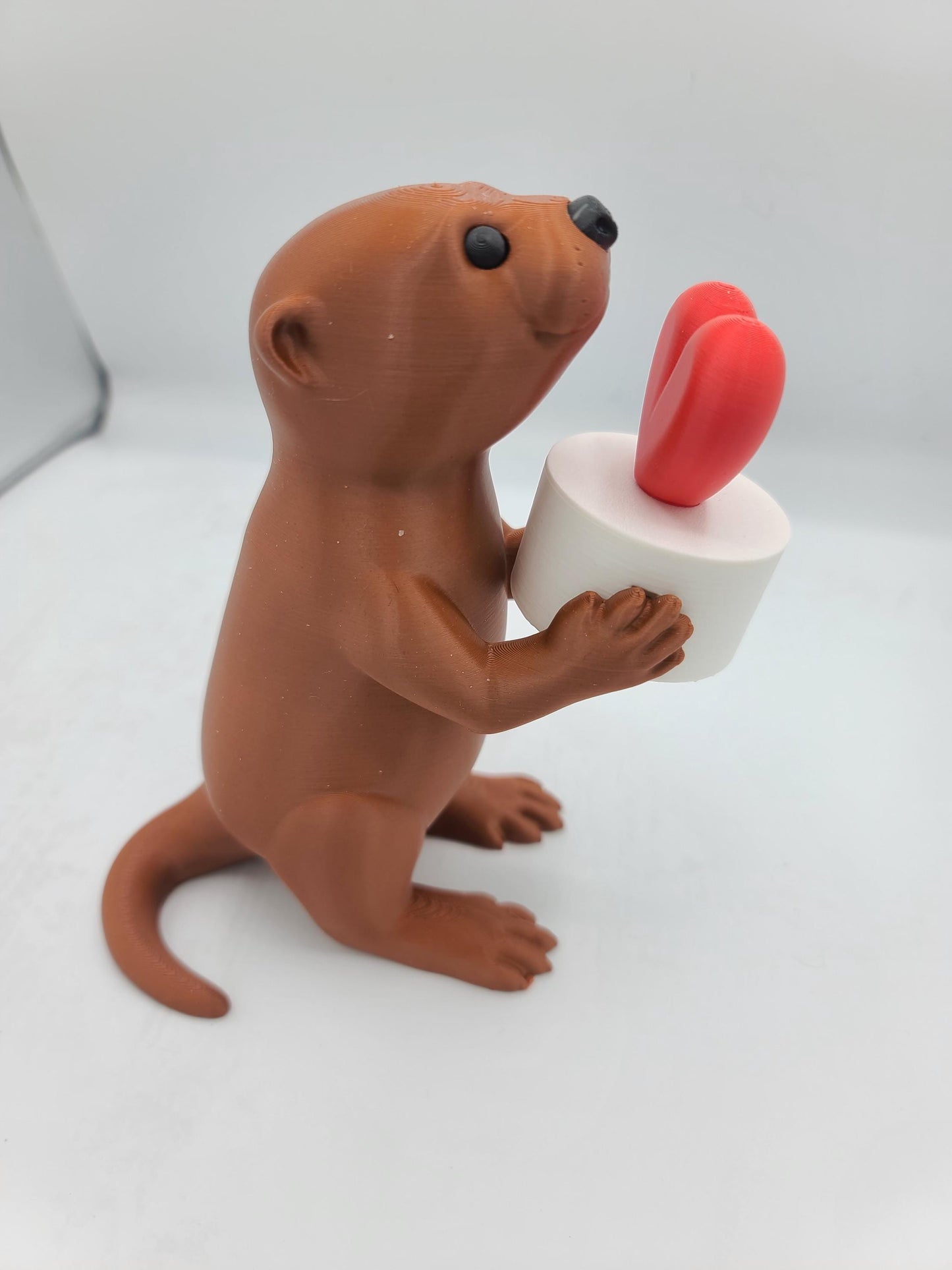 Adorable Otter Love Heart LED Tealight Display | 3D Print