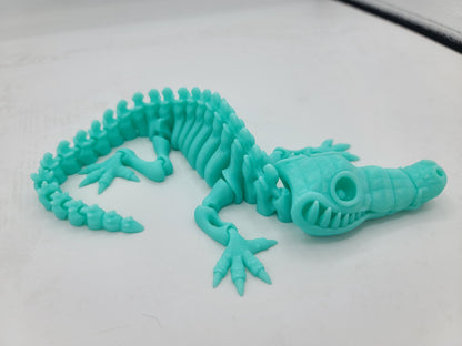 3D Printed Flexi Skeleton Alligator