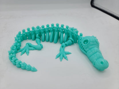 3D Printed Flexi Skeleton Alligator