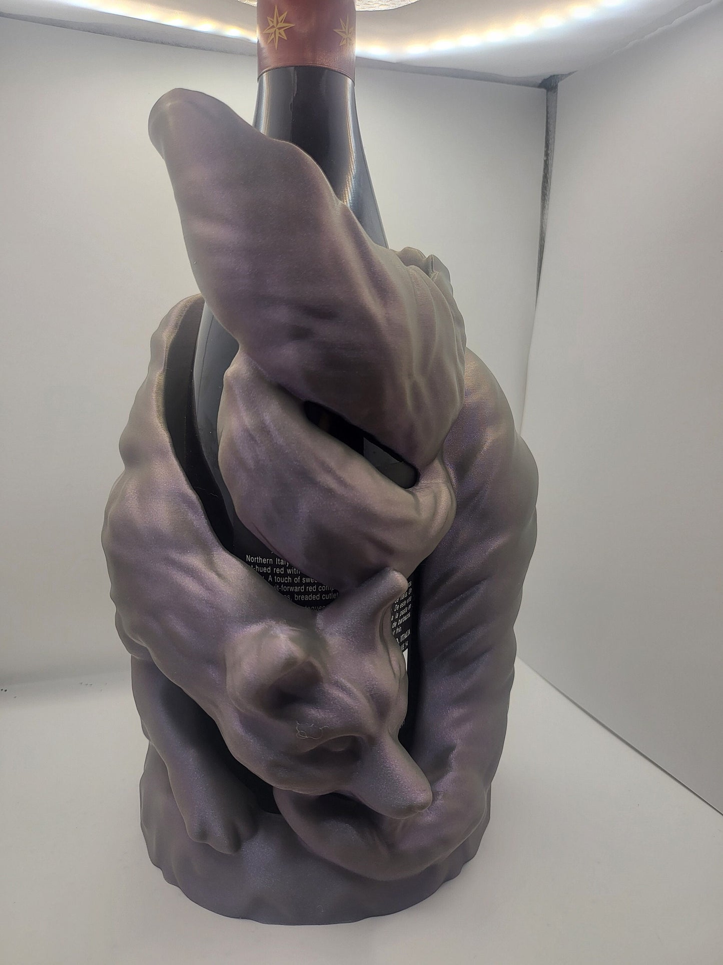 Kitsune Wine Bottle Display (3D Print)