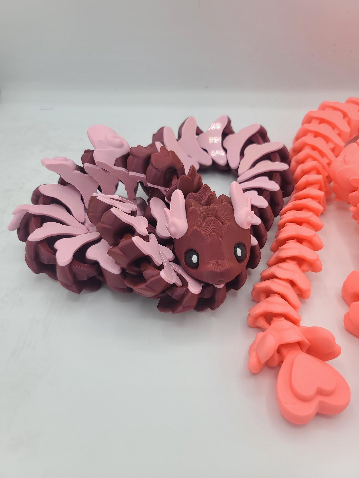 Valentine Cupid Heart Snake Articulated 3D Print
