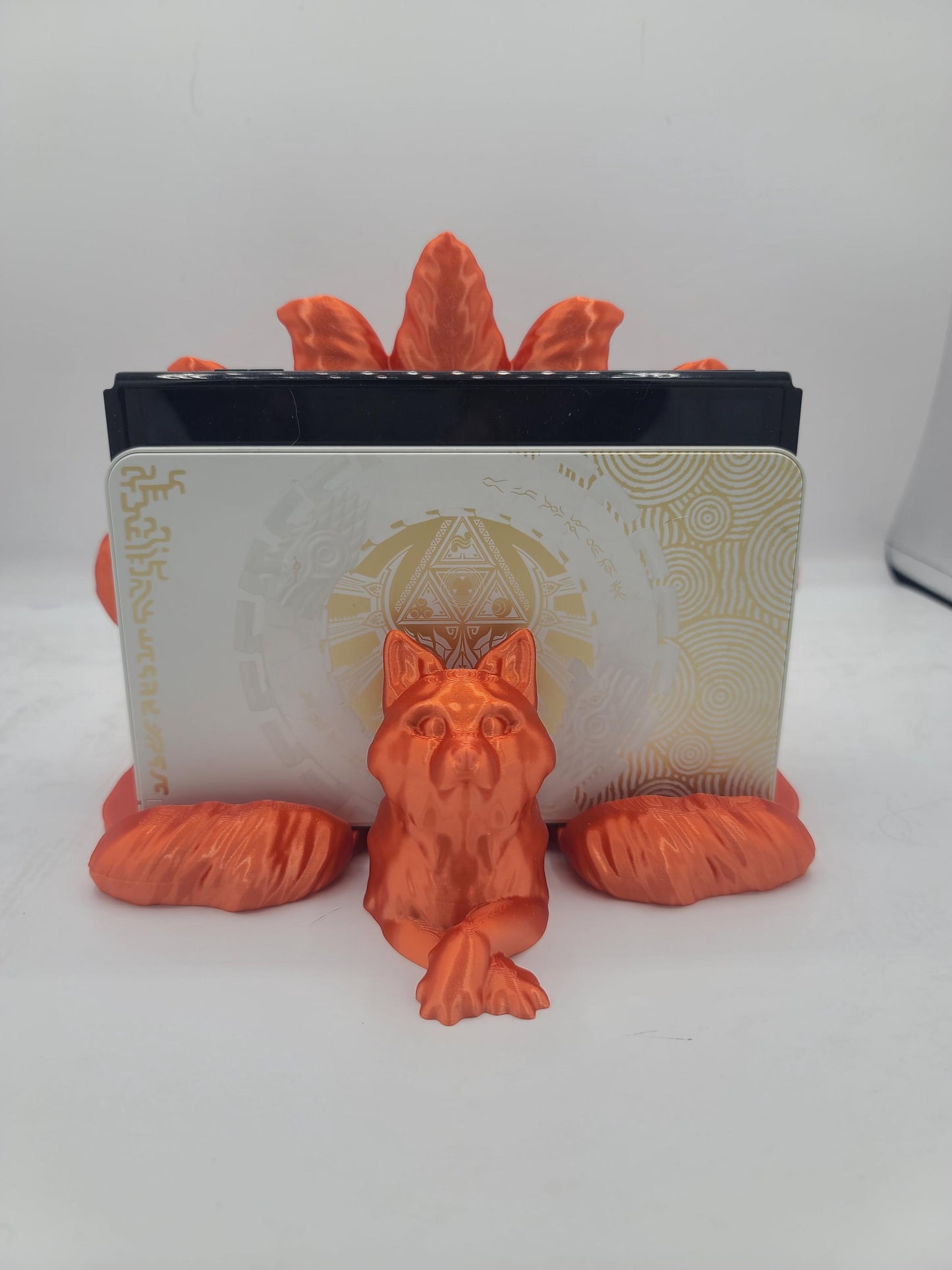 Kitsune Large Tail Nintendo Switch Classic and OLED Dock Stand | 3D Print