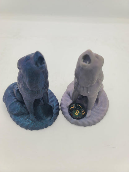 Howling Wolf Dice Guardian | 3D Print