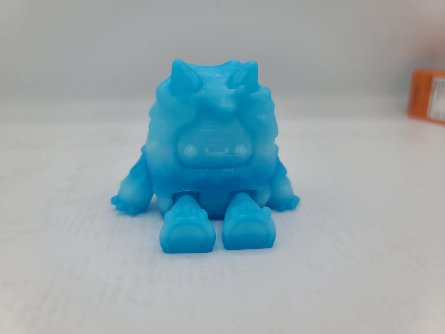 Cute Yeti Flexi 3D Print with Optional Mountain Shelf