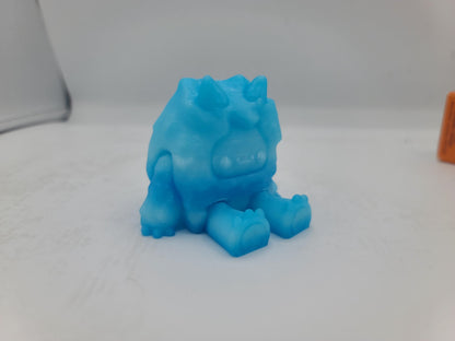 Cute Yeti Flexi 3D Print with Optional Mountain Shelf