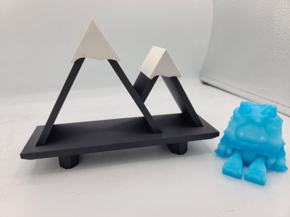 Cute Yeti Flexi 3D Print with Optional Mountain Shelf