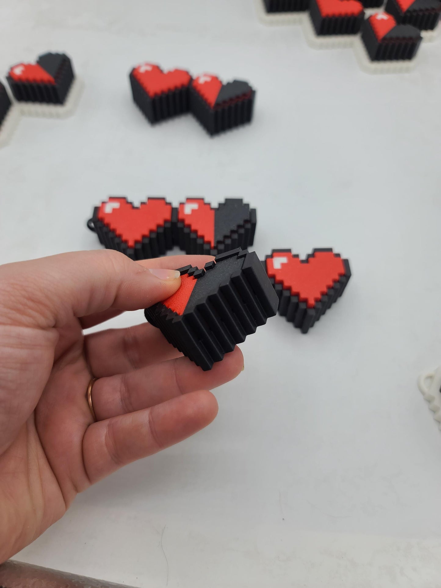 Video Game Style Heart Health Fidget Key Clickers