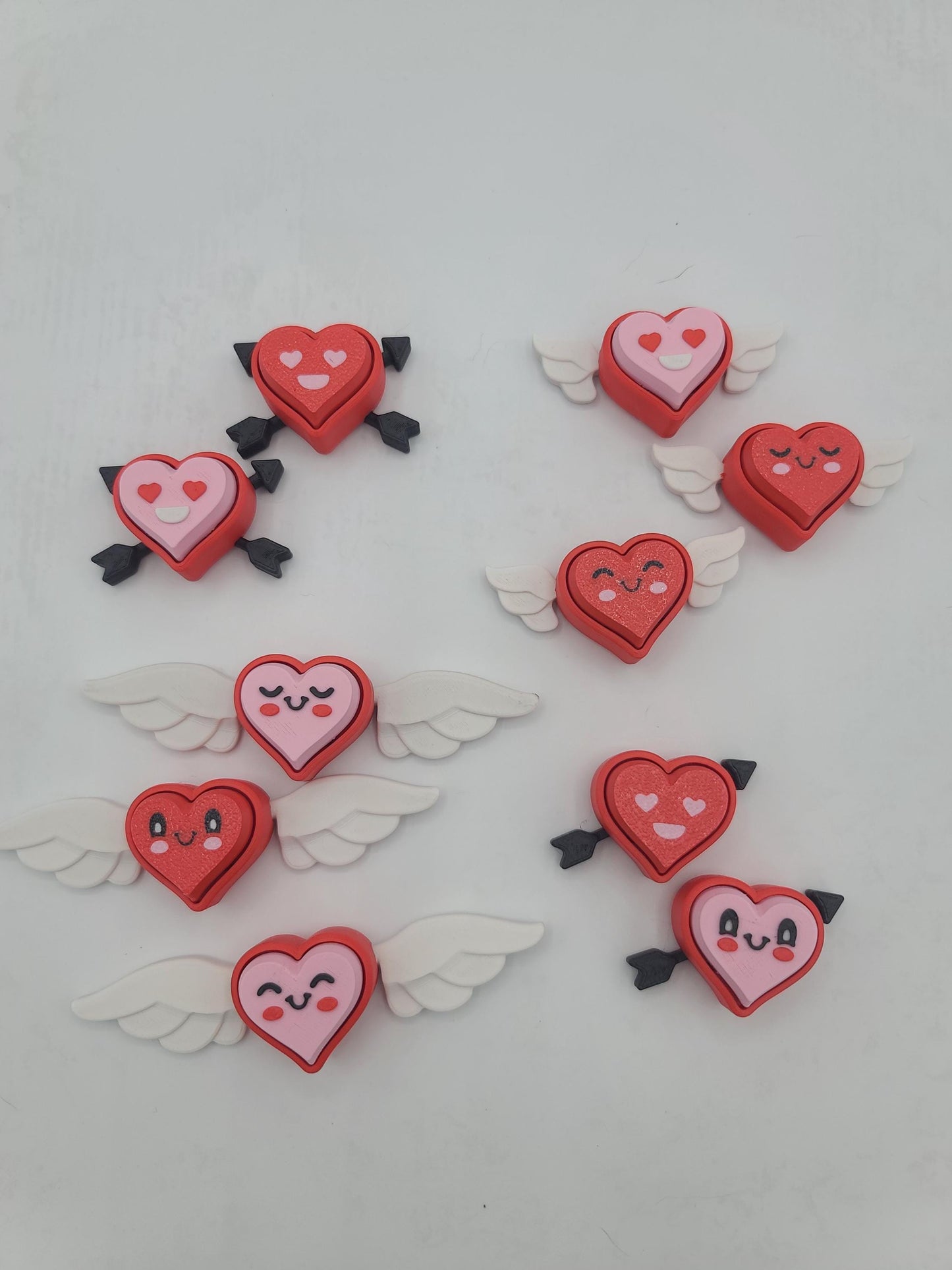 Valentine’s Day Cute Valentine Conversation Heart Clickers 3D Print