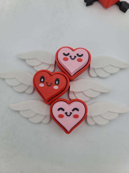 Valentine’s Day Cute Valentine Conversation Heart Clickers 3D Print