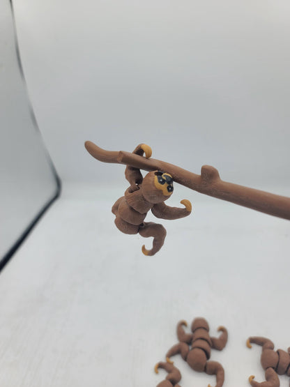 Tiny Baby Sloth Flexi (Poseable and Fun!) 3D Print