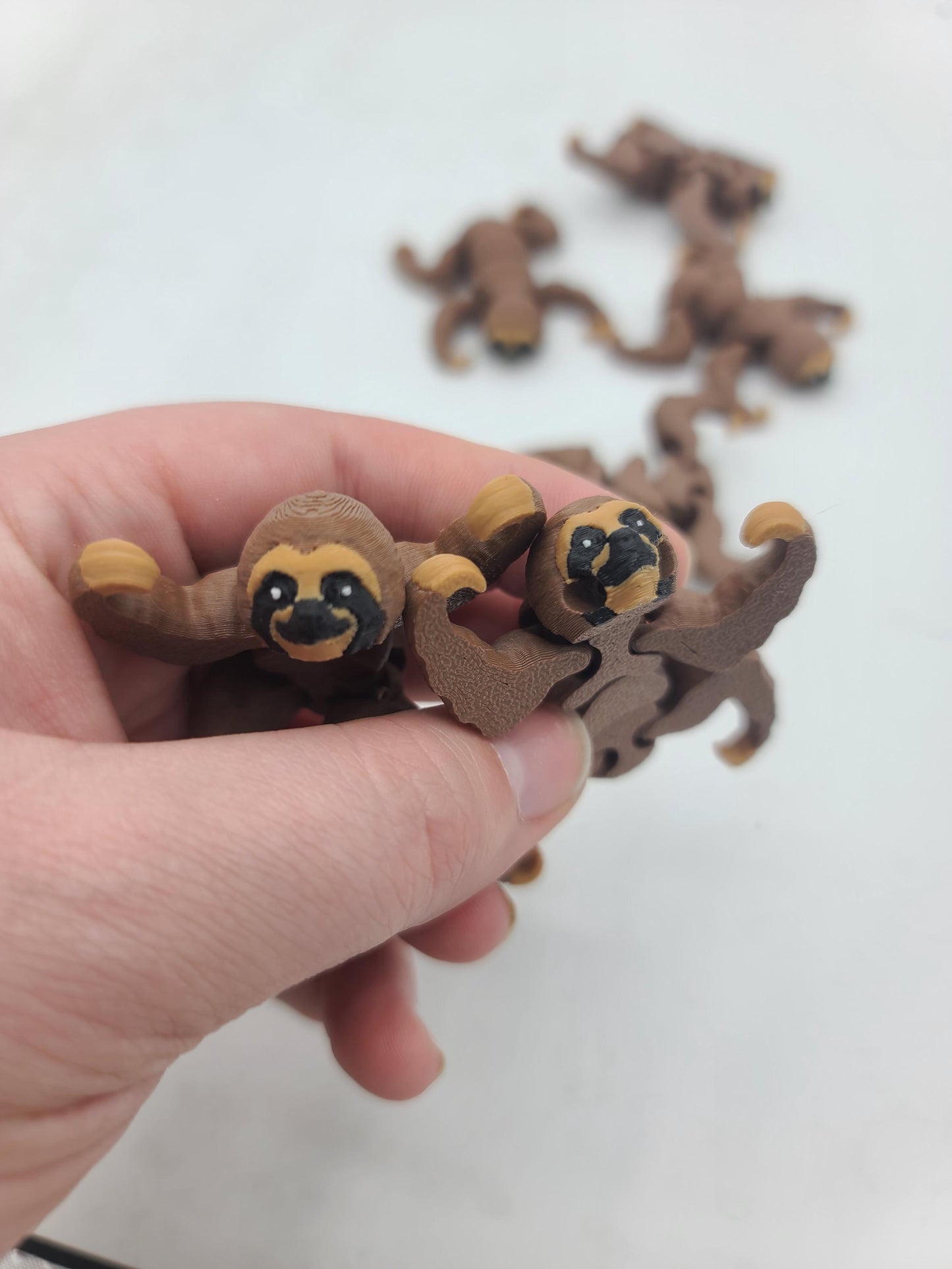 Tiny Baby Sloth Flexi (Poseable and Fun!) 3D Print