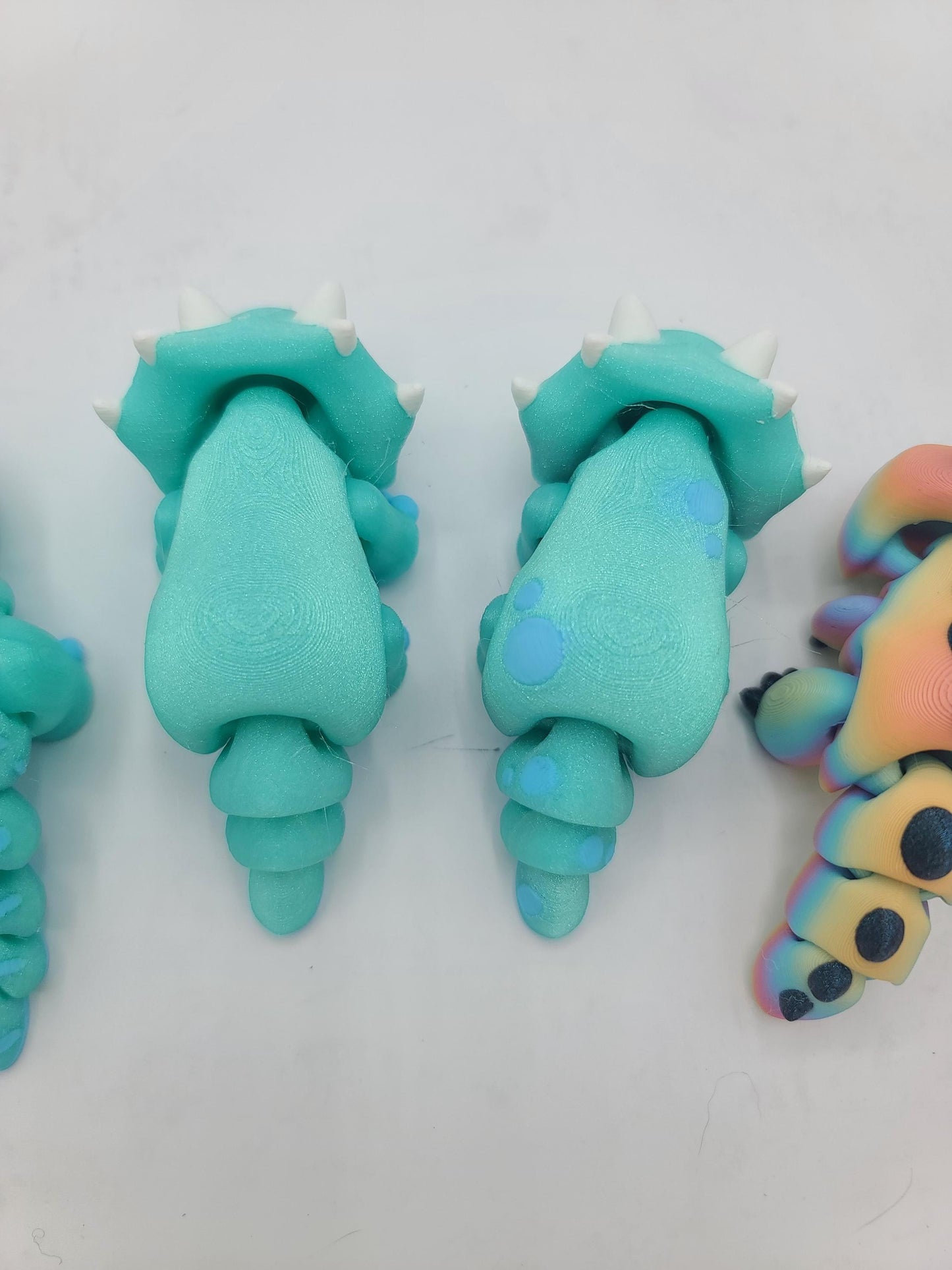 Dinosaur Flexi Toys with Egg Option Parasaurolophus, T-Rex or Triceratops All Color Customizable | 3D Prints