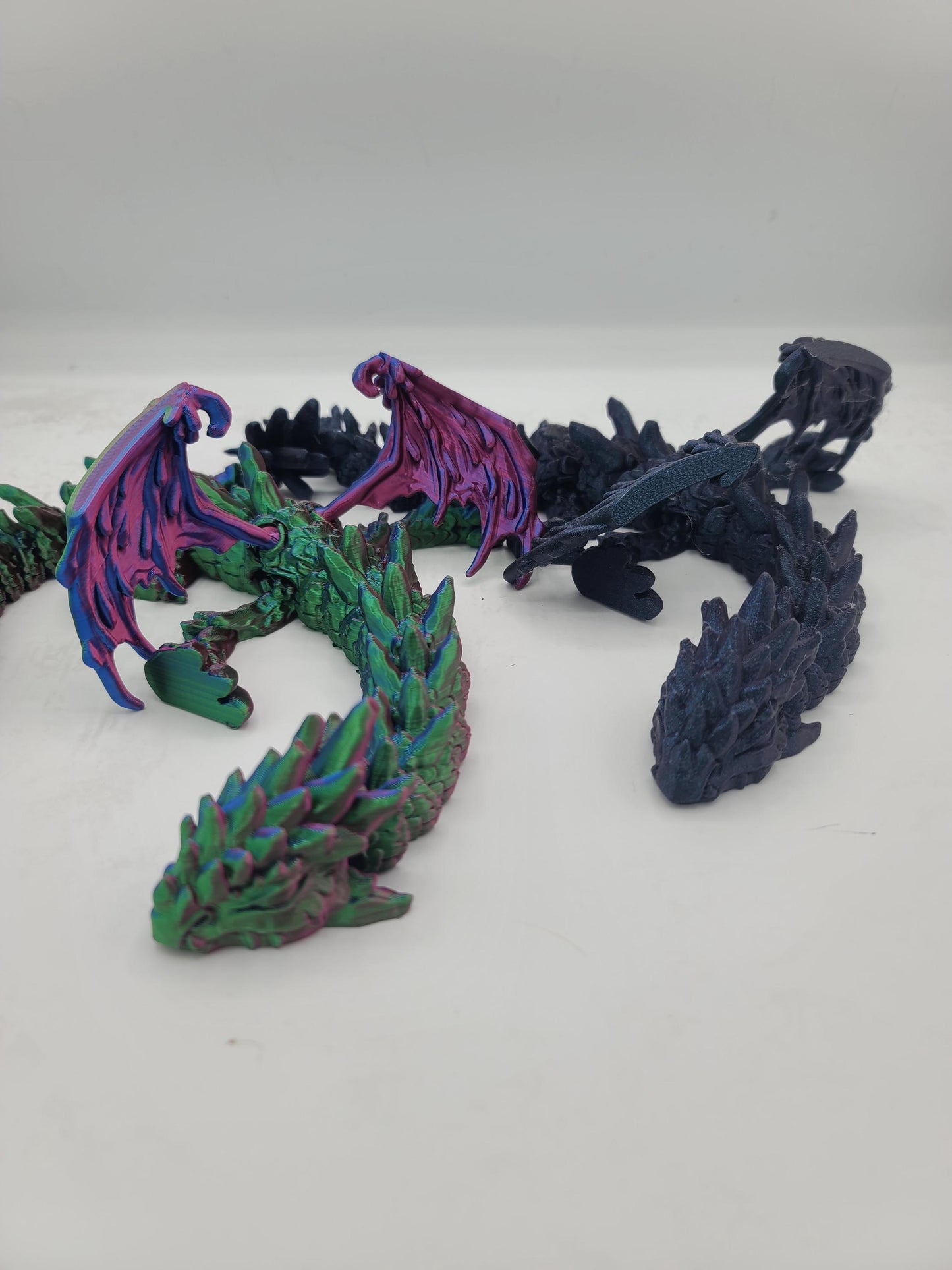 Ice Dragon Winged Fantasy Dragon Articulated 3D Print