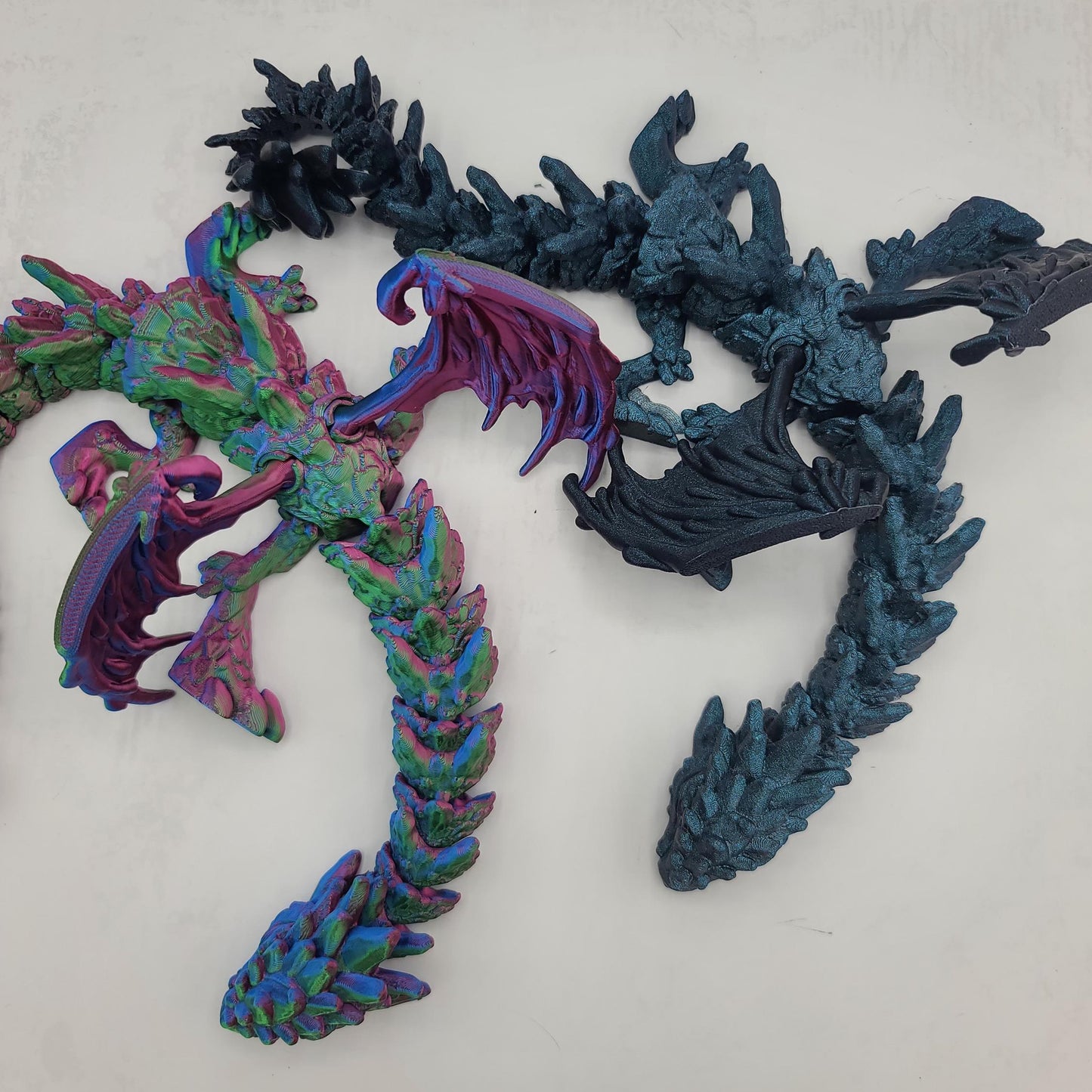 Ice Dragon Winged Fantasy Dragon Articulated 3D Print
