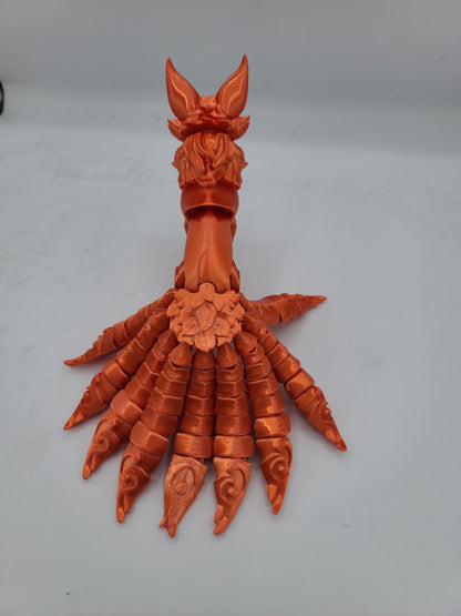 Articulated 9-Tailed Japanese Fox Spirit Kitsune | Flexi 3D Print