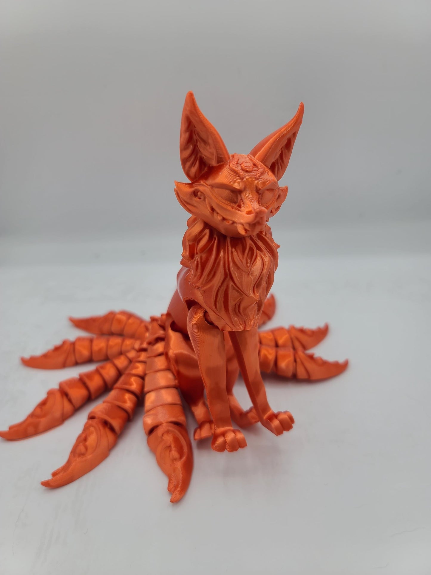 Articulated 9-Tailed Japanese Fox Spirit Kitsune | Flexi 3D Print