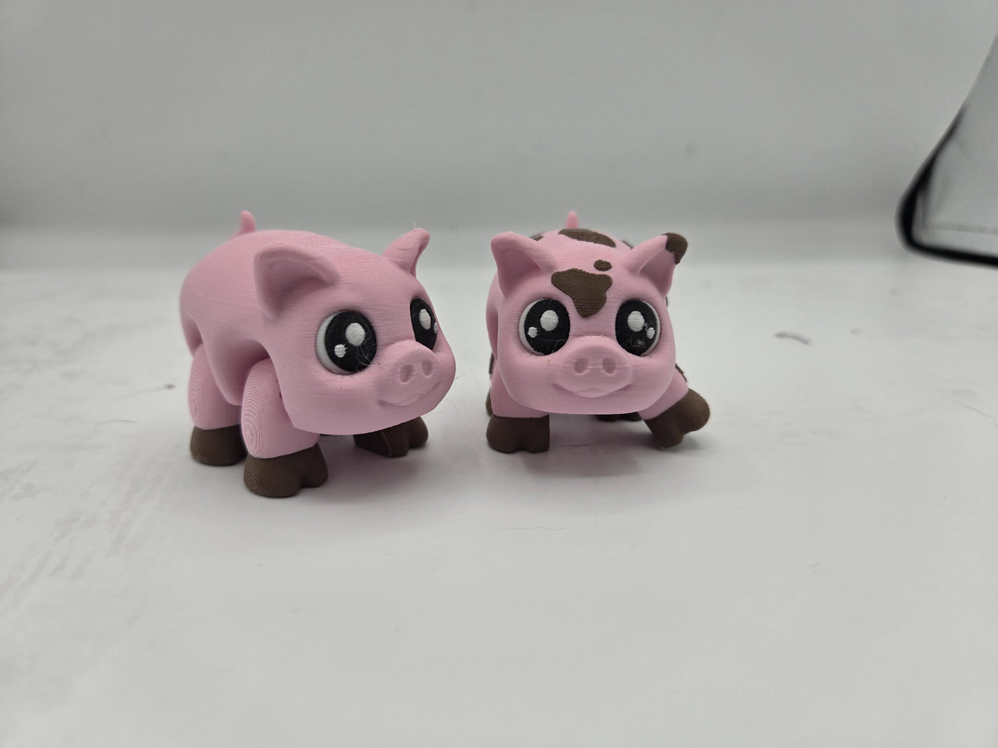 Adorable Articulated Pigs | Two Styles: Clean or "Muddy" | 3D Printed