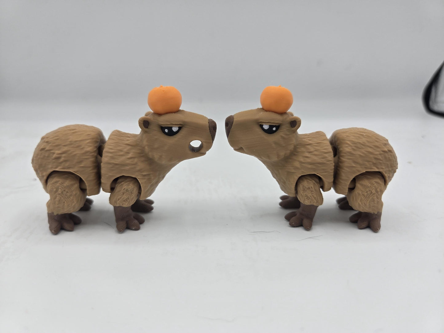 Mini Cute Capybara | Articulated 3D Printed Toy | Keychain Option