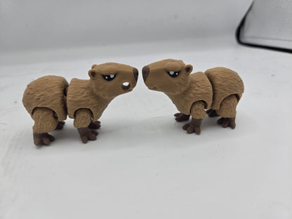 Mini Cute Capybara | Articulated 3D Printed Toy | Keychain Option