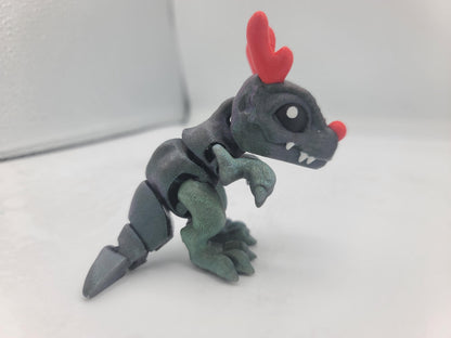 Mini T-Rex Christmas Themed Dinosaurs Rudolph or Santa Style | 3D Print
