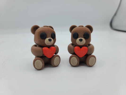 Tiny Valentine's Love Bear Flexi 3D Print