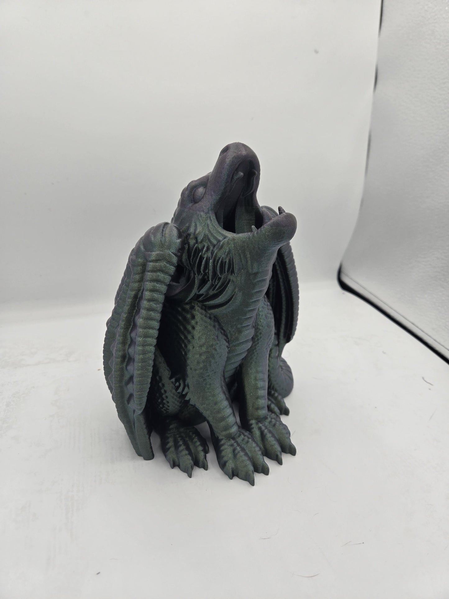 Seated Dragon Coin Bank | 3D Printed Fantasy Treasure Keeper
