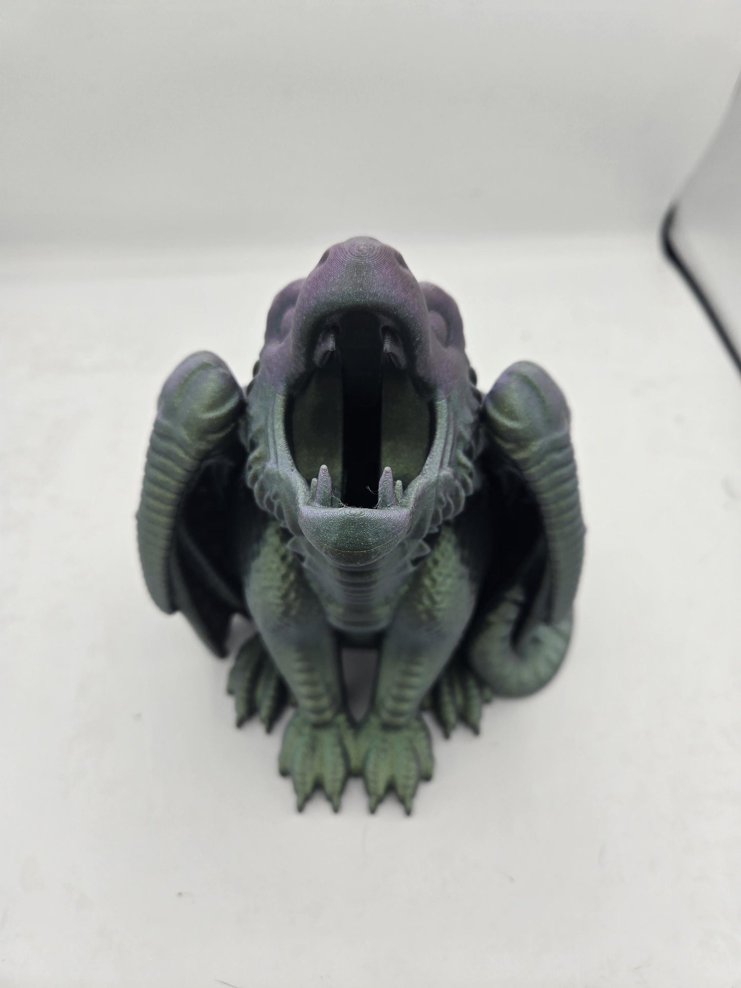 Seated Dragon Coin Bank | 3D Printed Fantasy Treasure Keeper