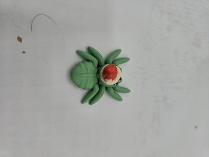 Tiny Cute Articulated Christmas Santa Hat Spiders 3D Print