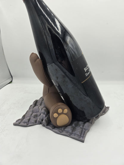 Teddy Bear Wine Bottle Holder – 3D Printed