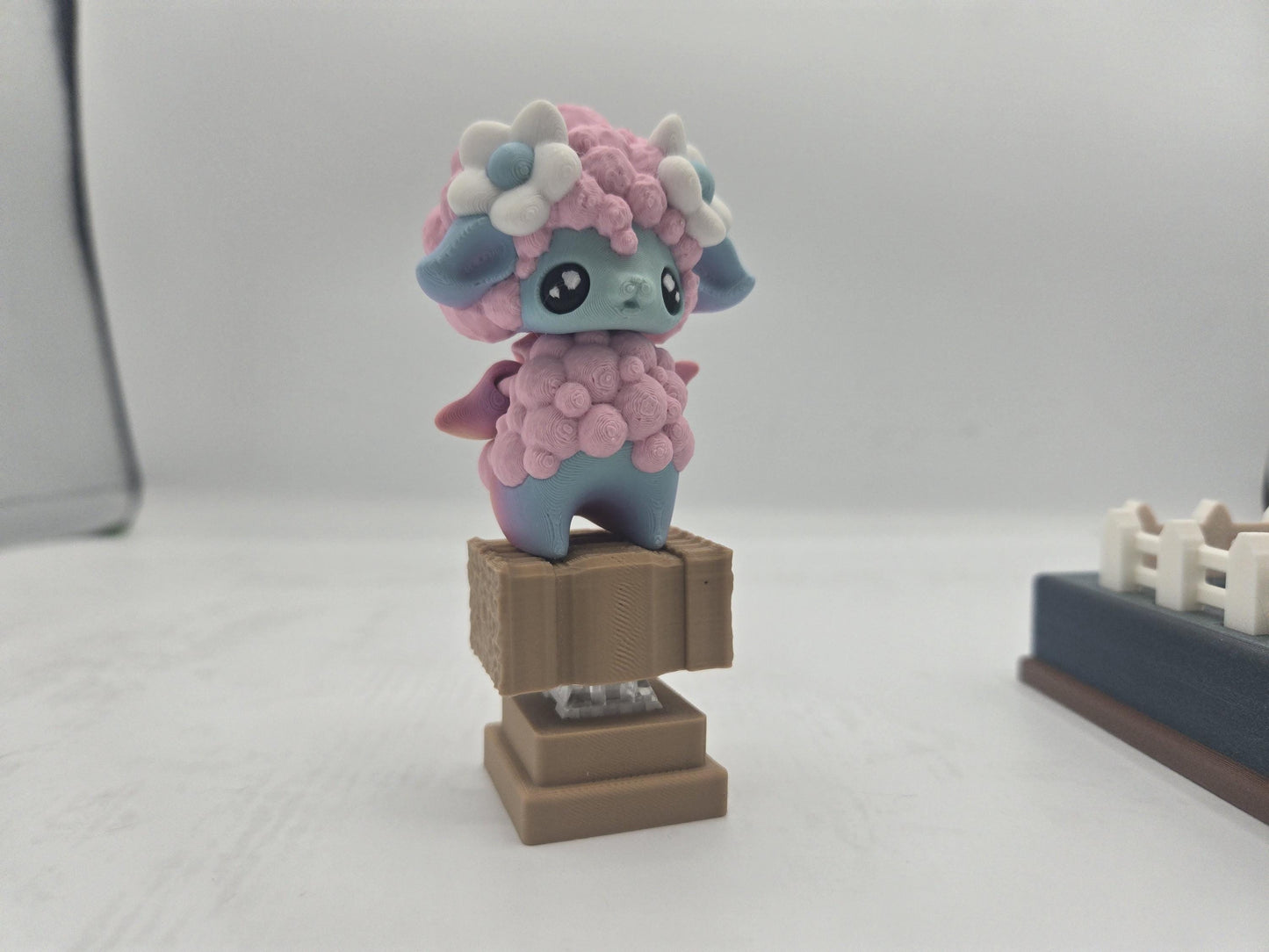 Sheep Pixie with Optional Sheep Pasture or Single Haybale Mechanical Clicker