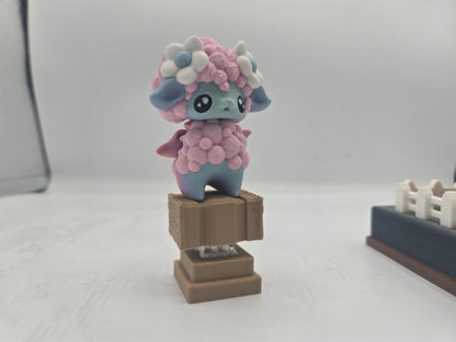 Sheep Pixie with Optional Sheep Pasture or Single Haybale Mechanical Clicker